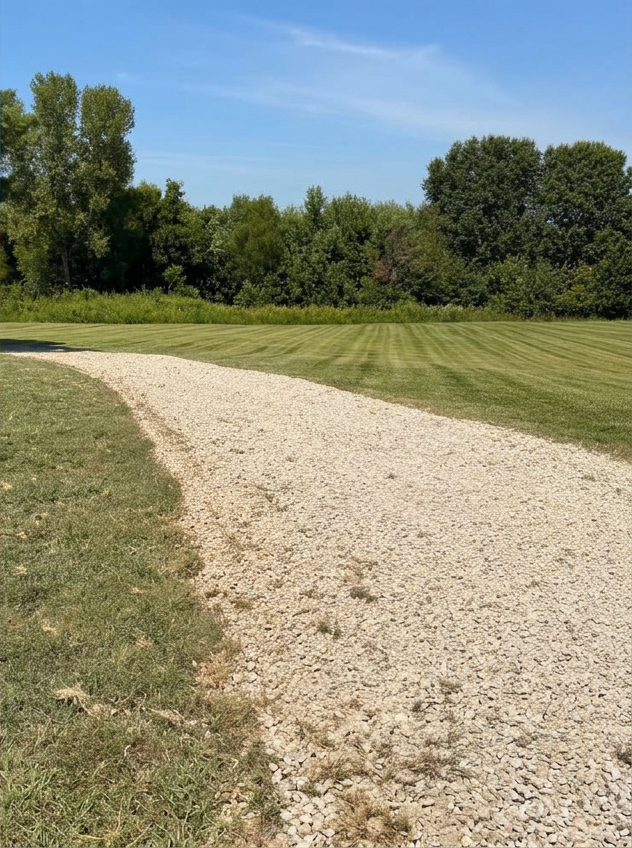Driveway surface renewal after project